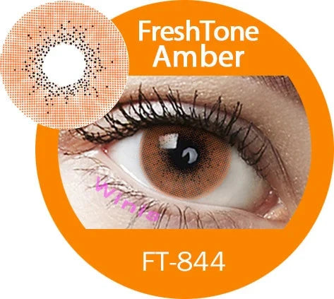 FRESHTONE SUPER NATURALS AMBER COSMETIC COLORED CONTACT LENSES