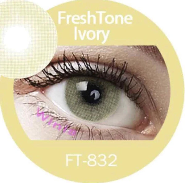 FRESHTONE SUPER NATURALS IVORY COSMETIC COLORED CONTACT LENSES